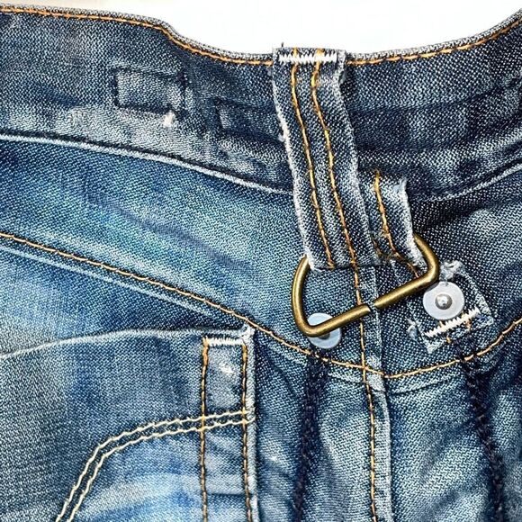Miss 60 Sixty Rare 90’s Italian Jeans wrap Pockets Distressed Womens Size 28/31 - Picture 13 of 13
